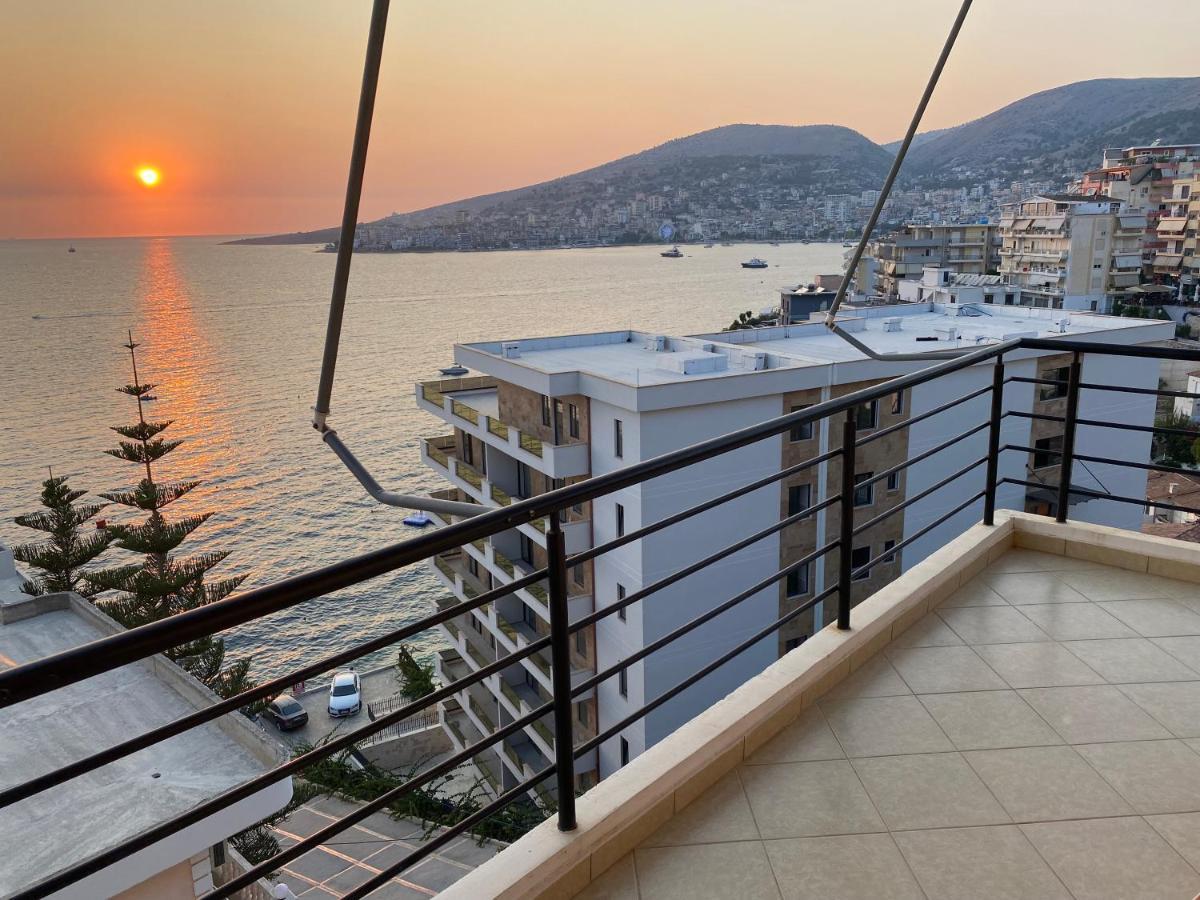Apartment With Huge Sea View Balcony Саранде Екстериор снимка