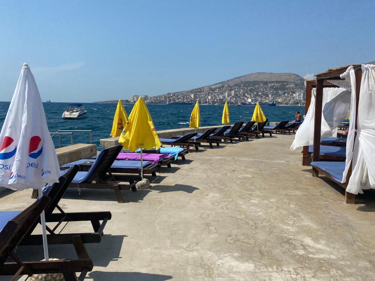 Apartment With Huge Sea View Balcony Саранде Екстериор снимка