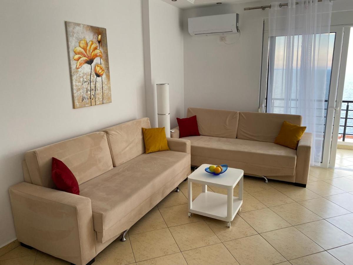 Apartment With Huge Sea View Balcony Саранде Екстериор снимка